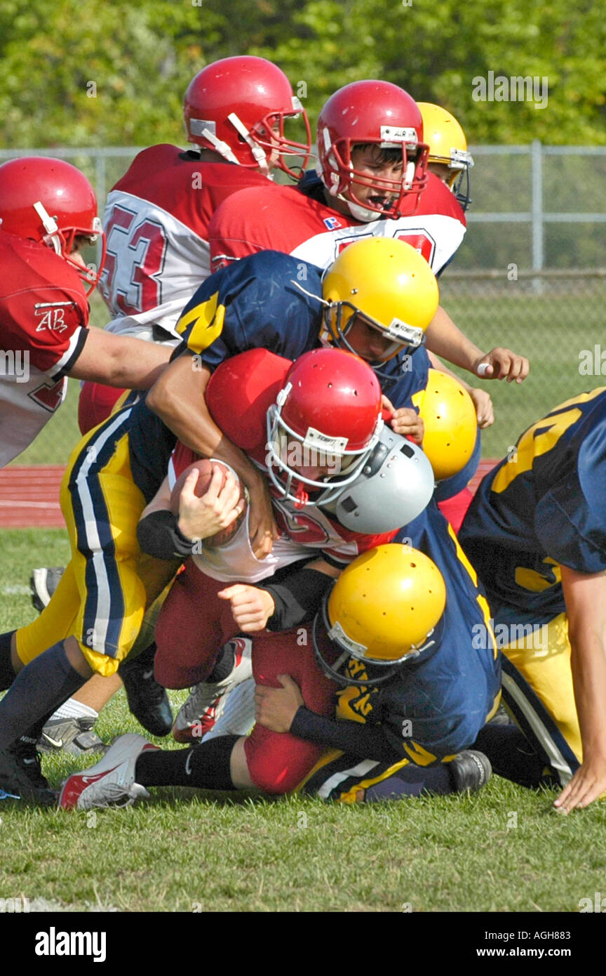 High School Football action Port Huron Michigan Stock Photo