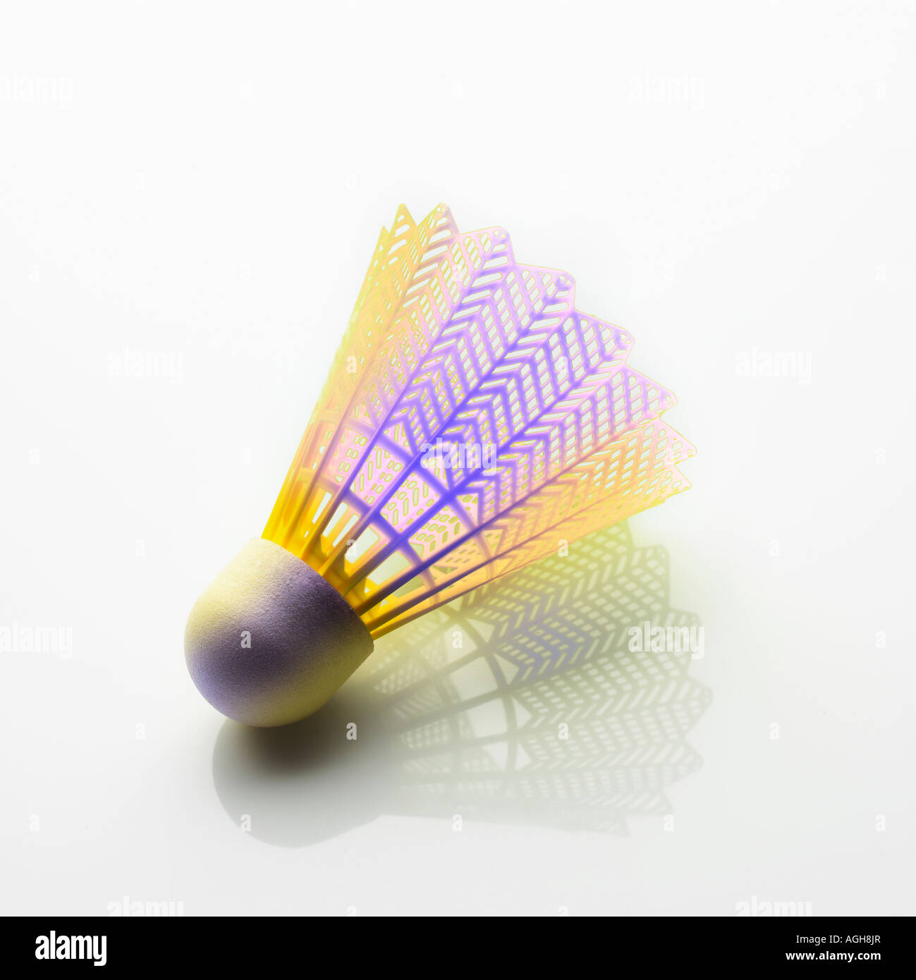Close up image of shuttlecock on white background Stock Photo - Alamy