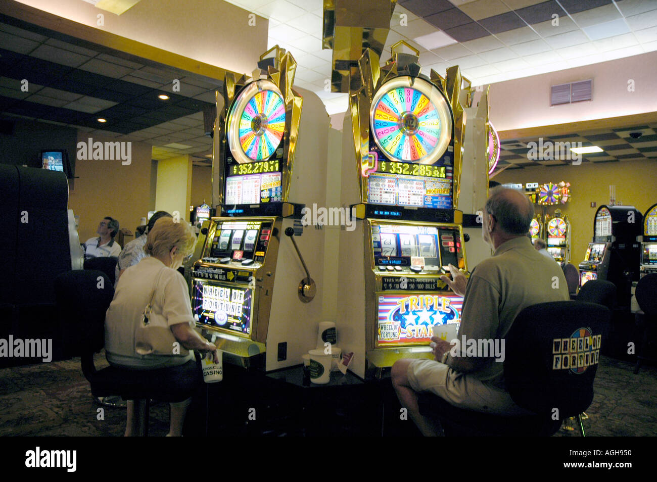 Gambling at Bay Mills Casino in Michigan s Upper Peninsula Stock Photo