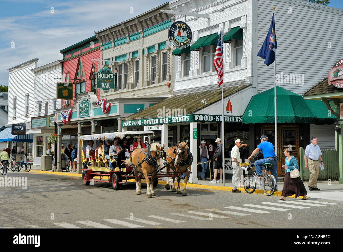 Mackinaw mackinac Island in Michigan between the Upper and Lower