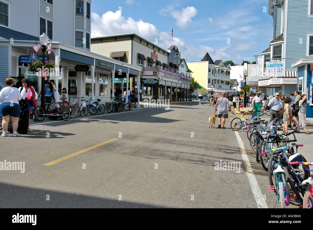 Mackinaw mackinac Island in Michigan between the Upper and Lower