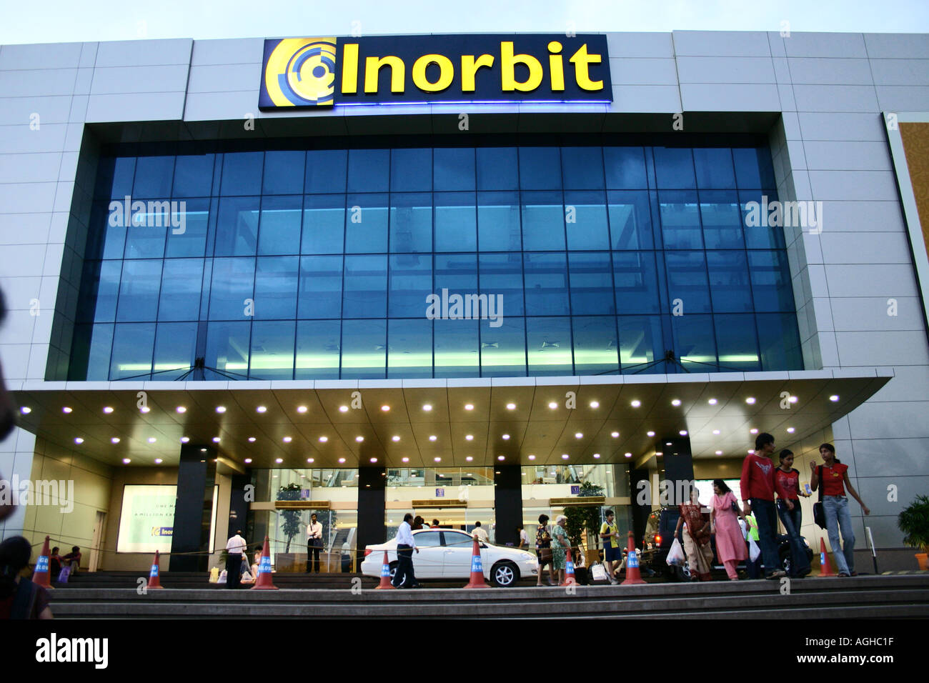 Shopping Mall entrance , Mumbai , India Stock Photo
