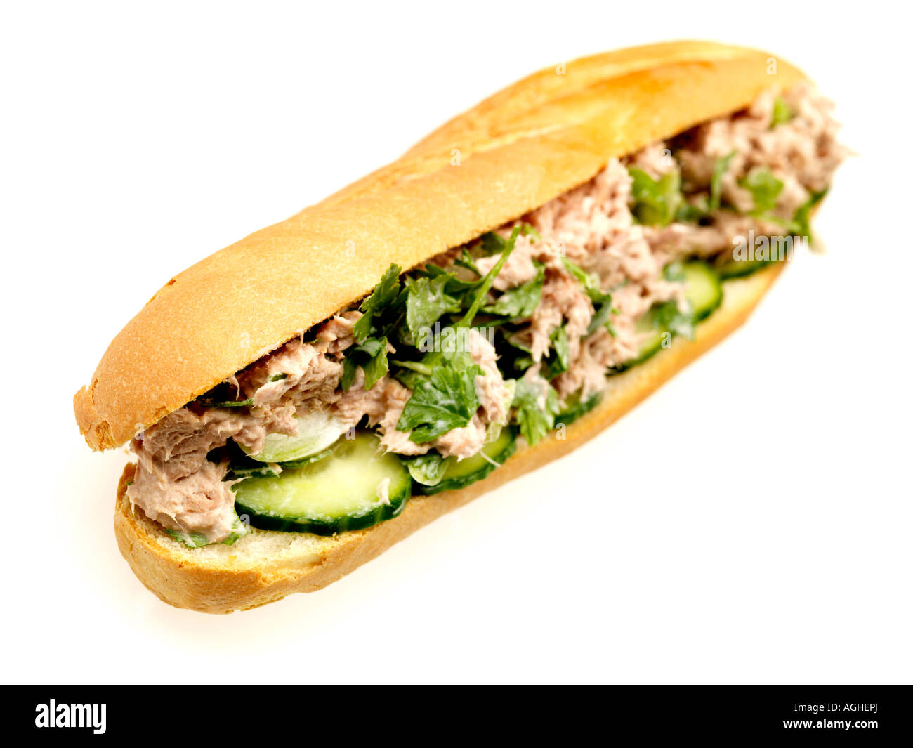 Tuna Baguette Stock Photo 14214185 Alamy