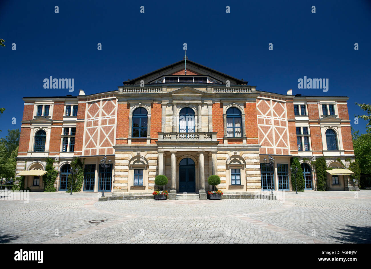 The Buhnen-Festspeilhaus, (i.e. Bayreuth), Bavaria, Germany