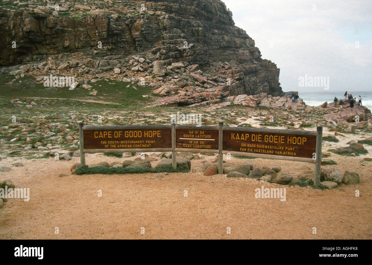 Cape of Good Hope sign South Africa Western Cape Cape Peninsula Stock Photo