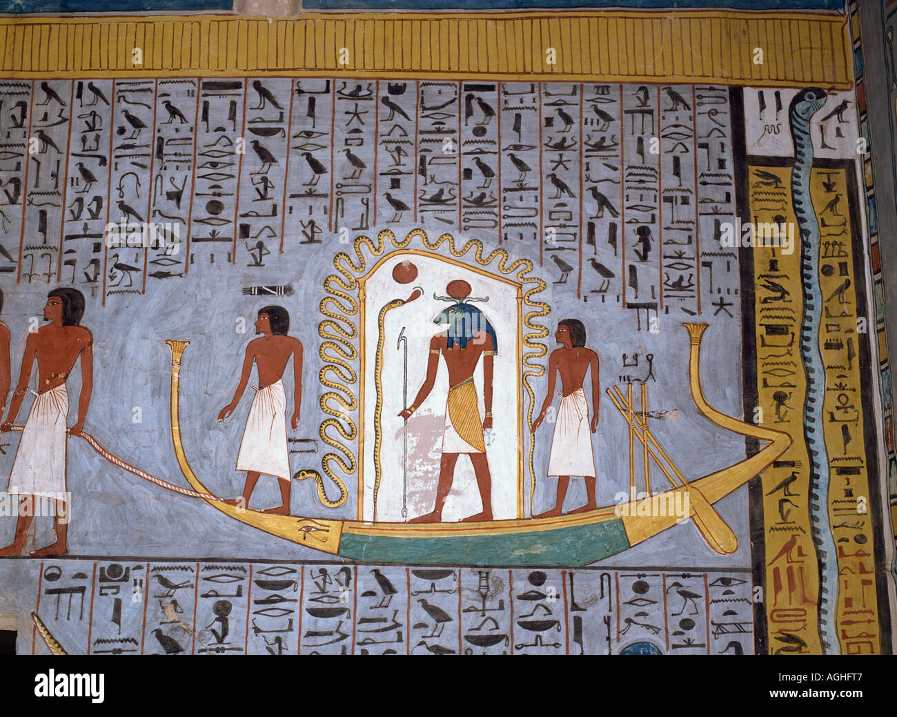 Egypt Luxor Valley of the Kings Ramses 1 Tomb Painting Stock Photo Alamy