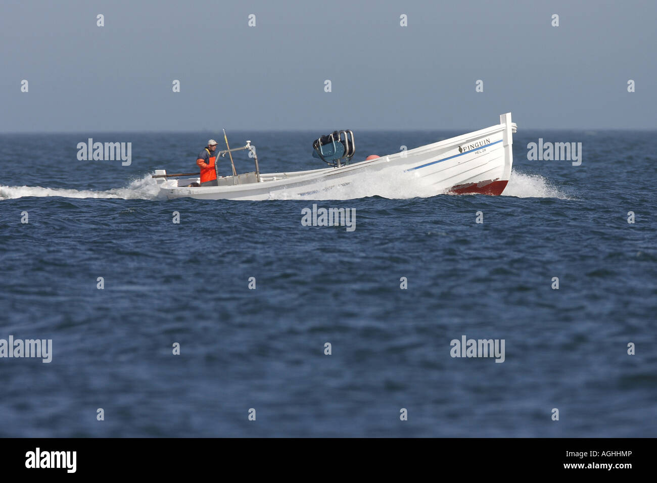 fisching boat, Germany, Schleswig-Holstein, Heligoland Stock Photo