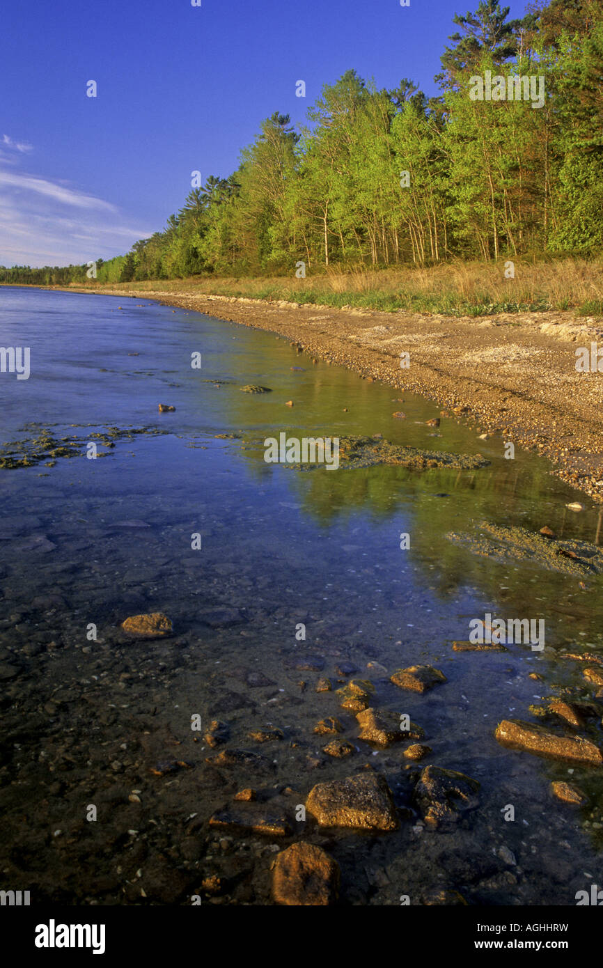 Europe Bay Shoreline Along The Lake Michigan Usa Wisconsin