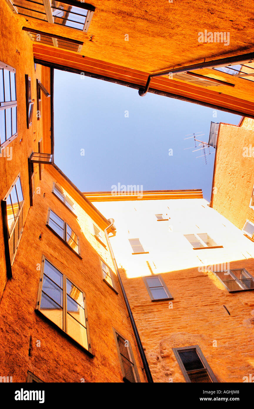 From a worm's eye view on premises/real estate, Old City, Stockholm ...