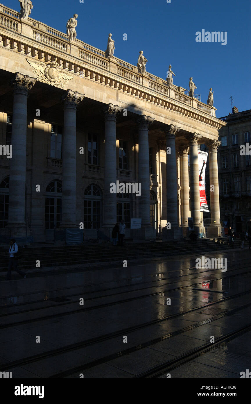 Grand Theatre Bordeaux France Stock Photo
