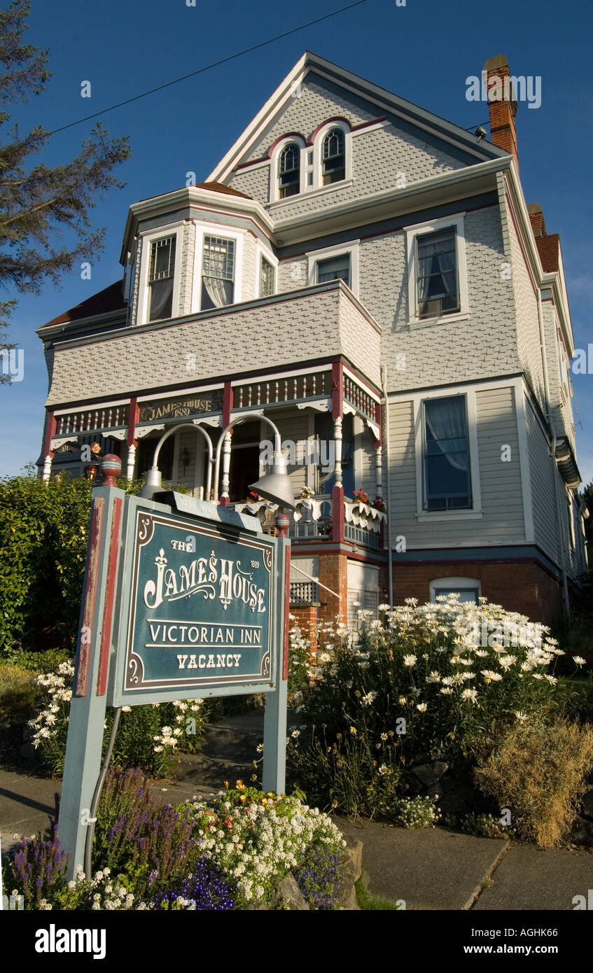 USA WASHINGTON, Port Townsend, Historic Victorian Houses, transformed