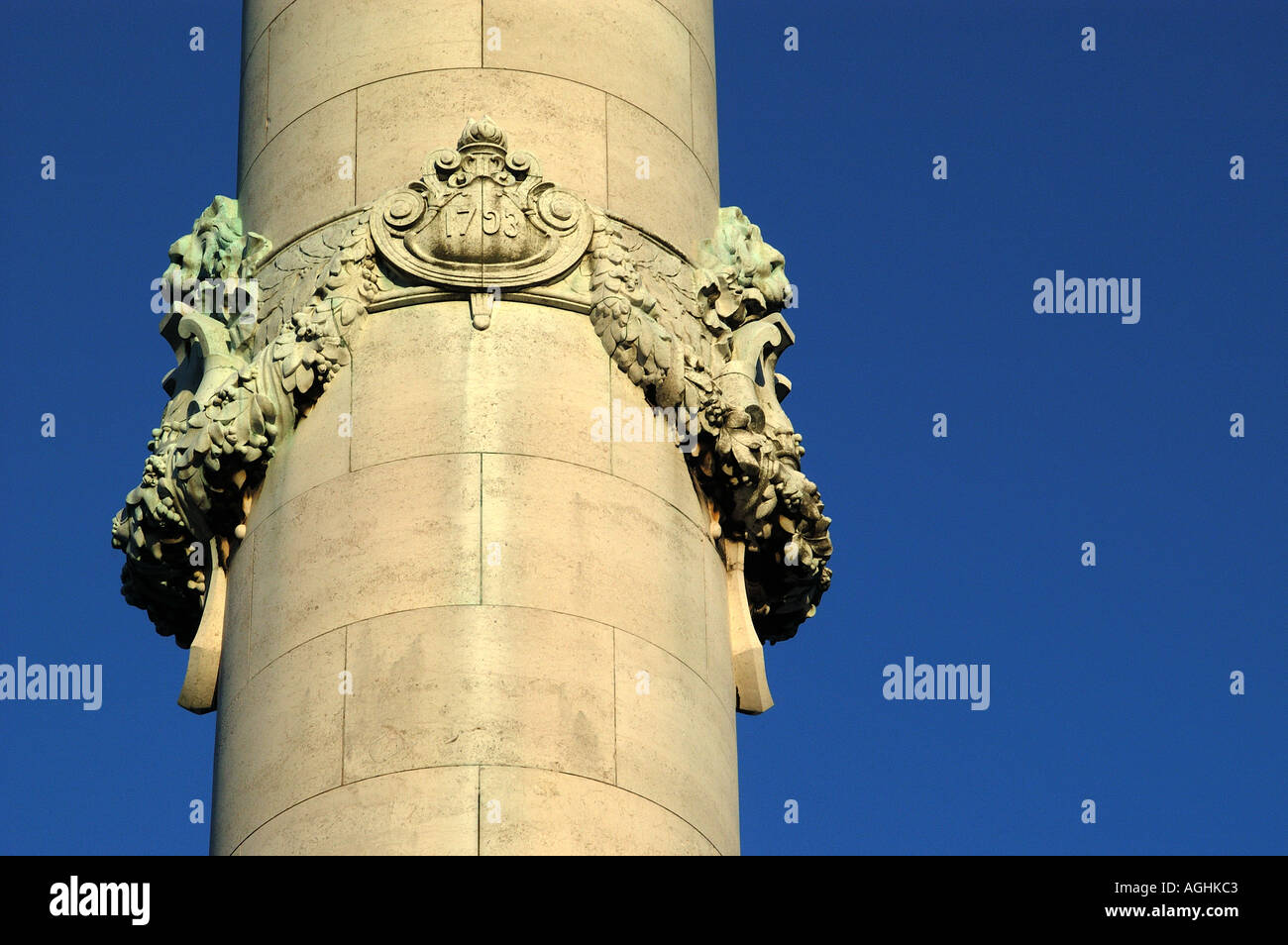 Pillar of the Girondins Monument Bordeaux France Stock Photo
