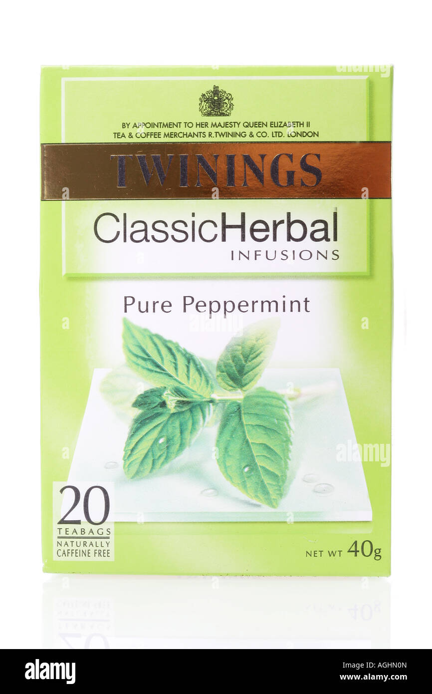Peppermint Green Tea Stock Photo Alamy