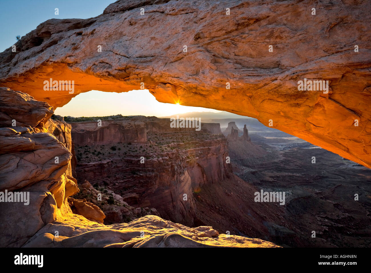Mesa Arch Canyonlands National Park, Utah Stock Photo