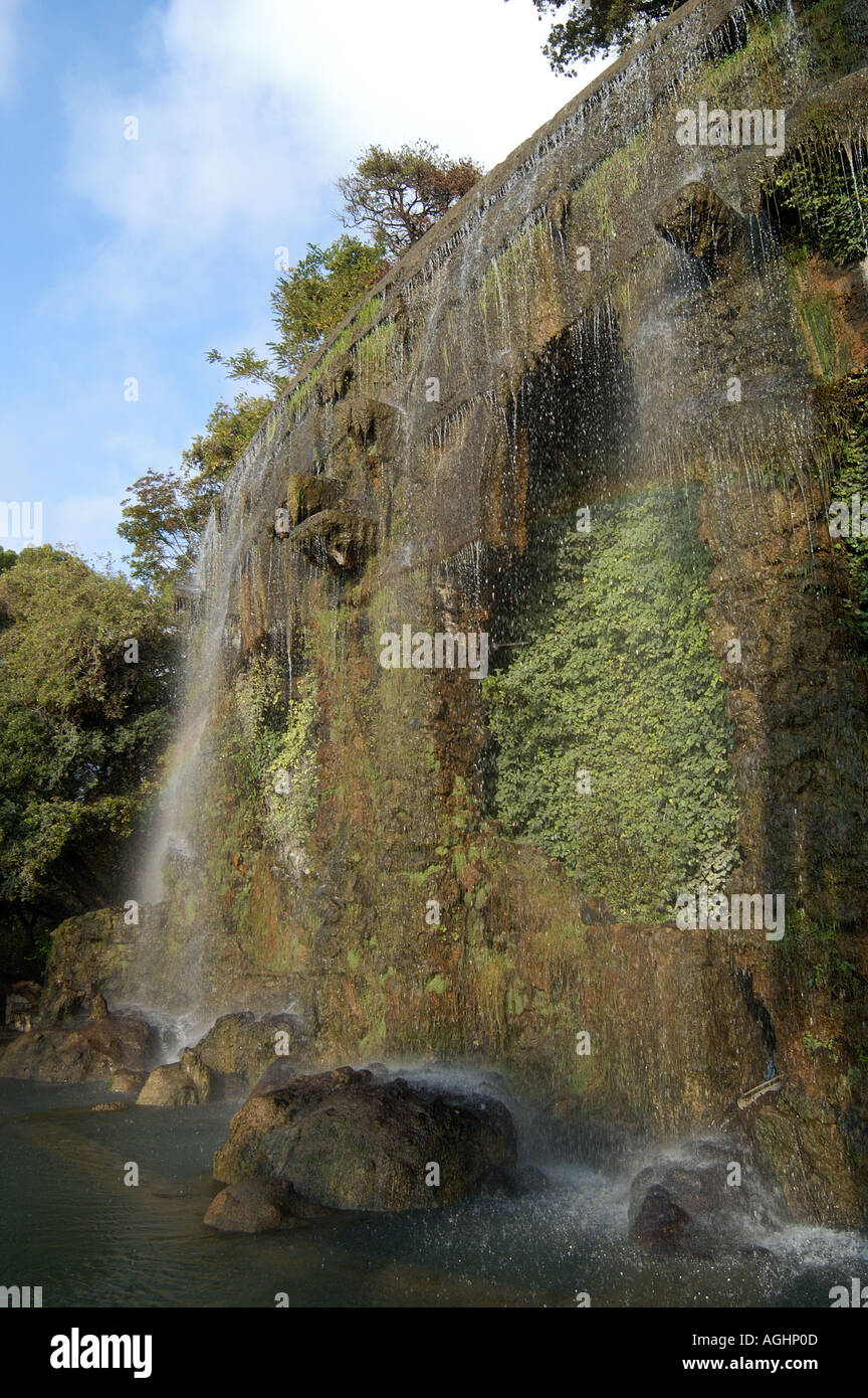 Waterfall in Parc du Chateau Nice France Stock Photo Alamy