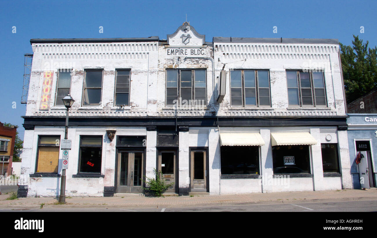 Disused building Niagara Falls USA Stock Photo