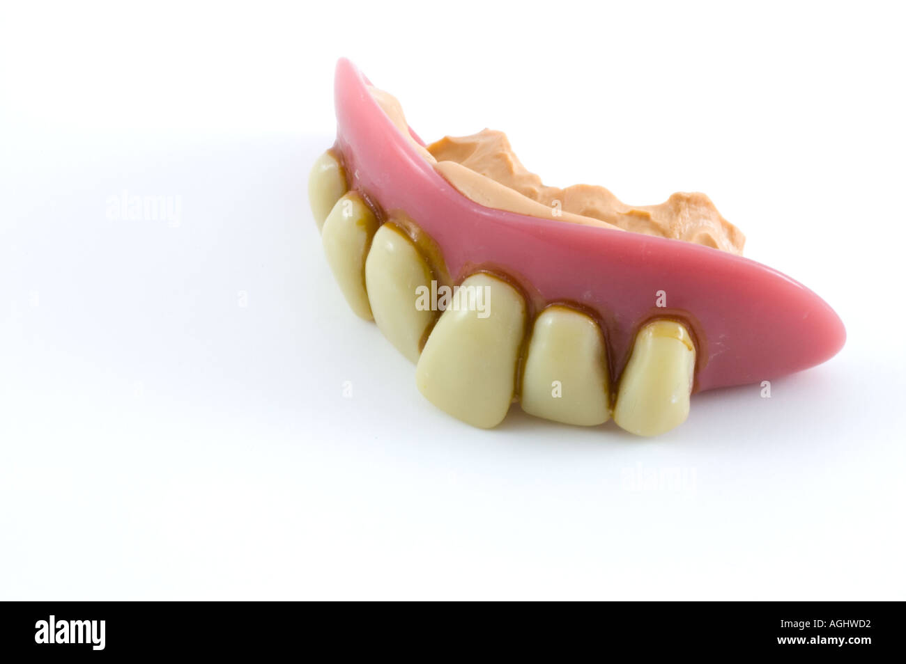 Comedy false teeth against a white background Stock Photo - Alamy