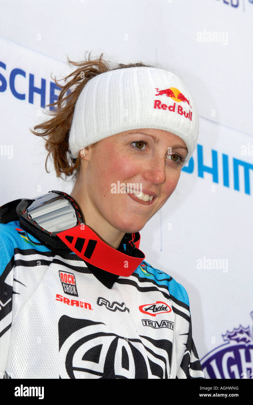 Britain s Rachel Atherton will be gunning for this year s World Champion title in Fort William Scotland Stock Photo