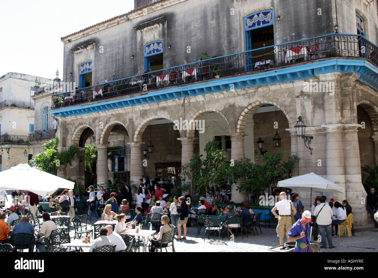 Restaurante El Patio, Plaza de la Catedral, Havana, Cuba Stock Photo