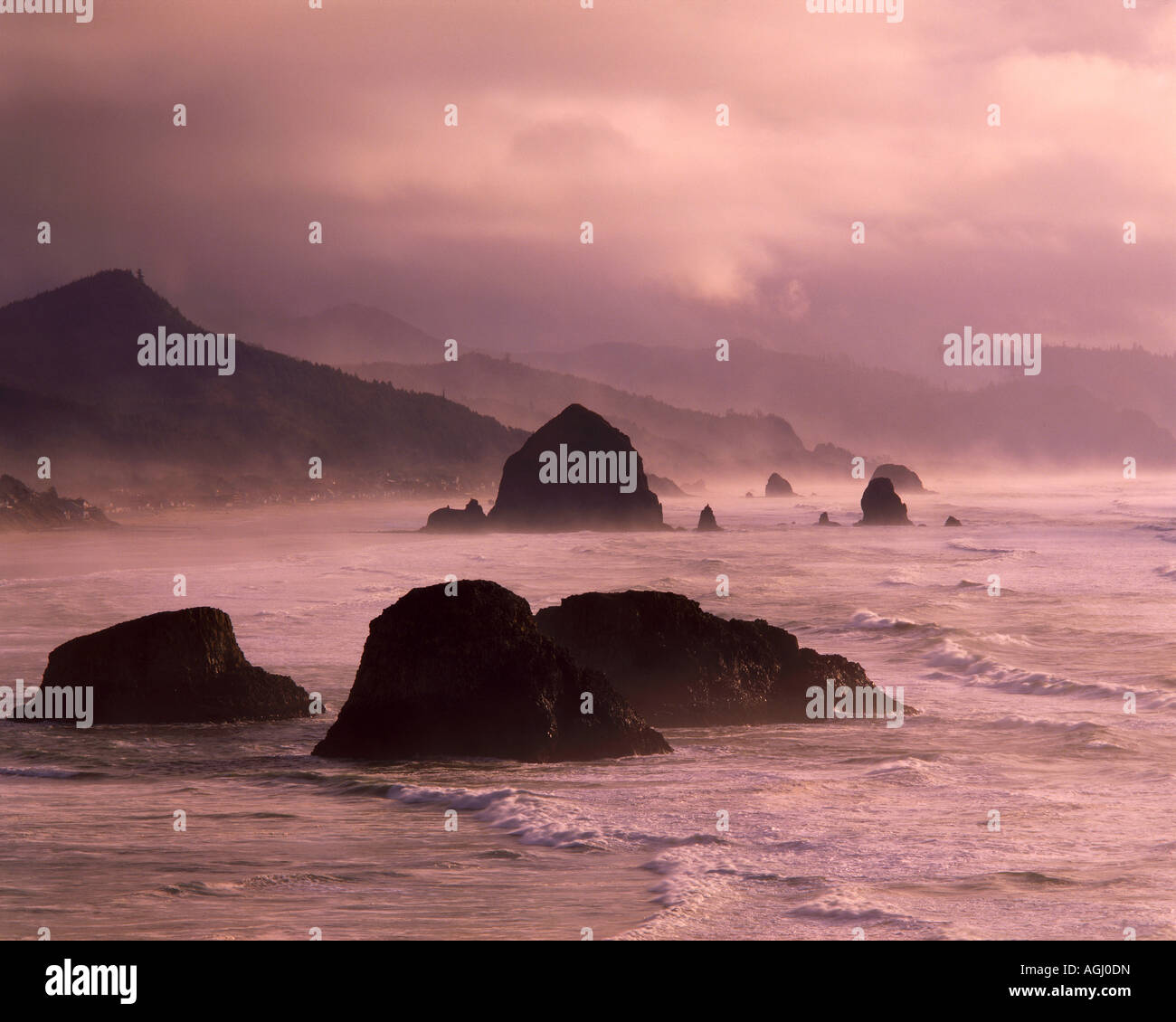 Pacific Ocean Cannon Beach Oregon USA, by Willard Clay/Dembinsky Photo