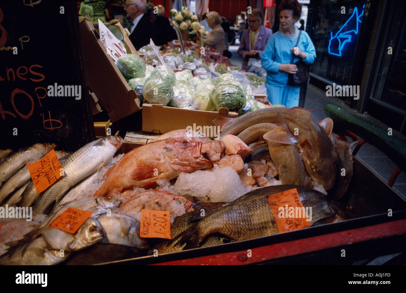 Birmingham market in England in Great Britain in the United Kingdom UK