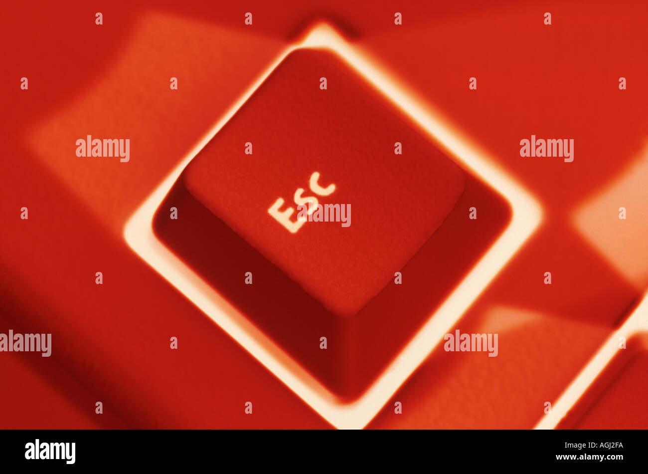 Computer keyboard escape key close up Stock Photo Alamy