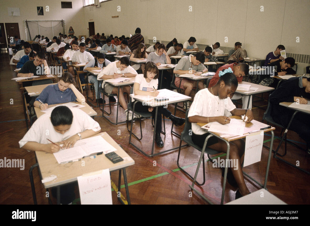O level exams Stock Photo