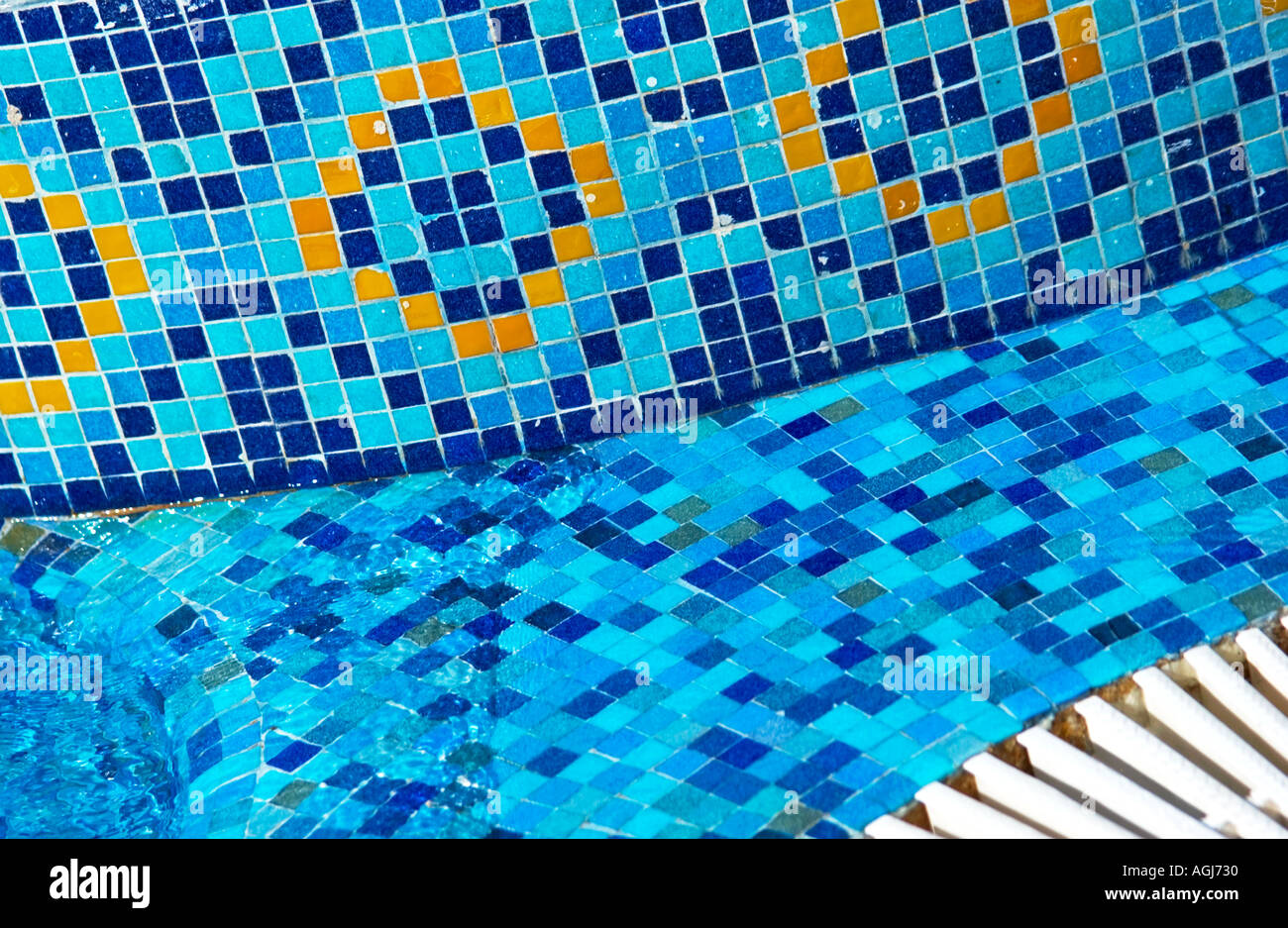 Pool tile background Stock Photo - Alamy