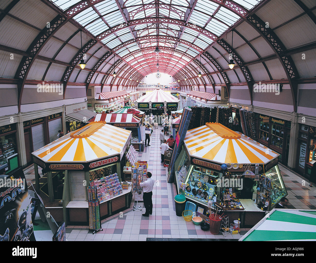 Grainger Market Newcastle upon Tyne Stock Photo Alamy