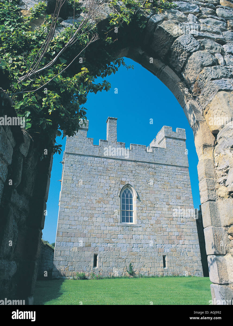 Hulne Priory Hulne Park near Alnwick Northumberland Stock Photo Alamy