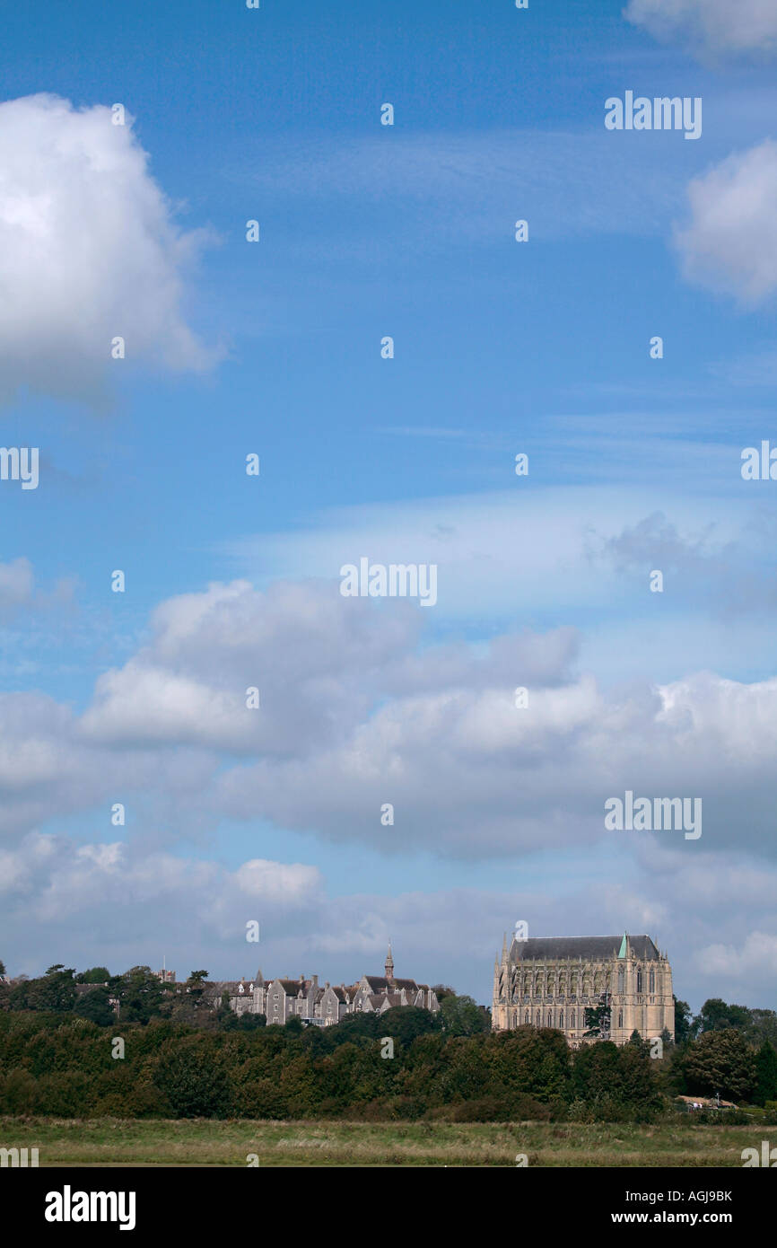 Lancing College and Chapel, West Sussex, England, UK Stock Photo