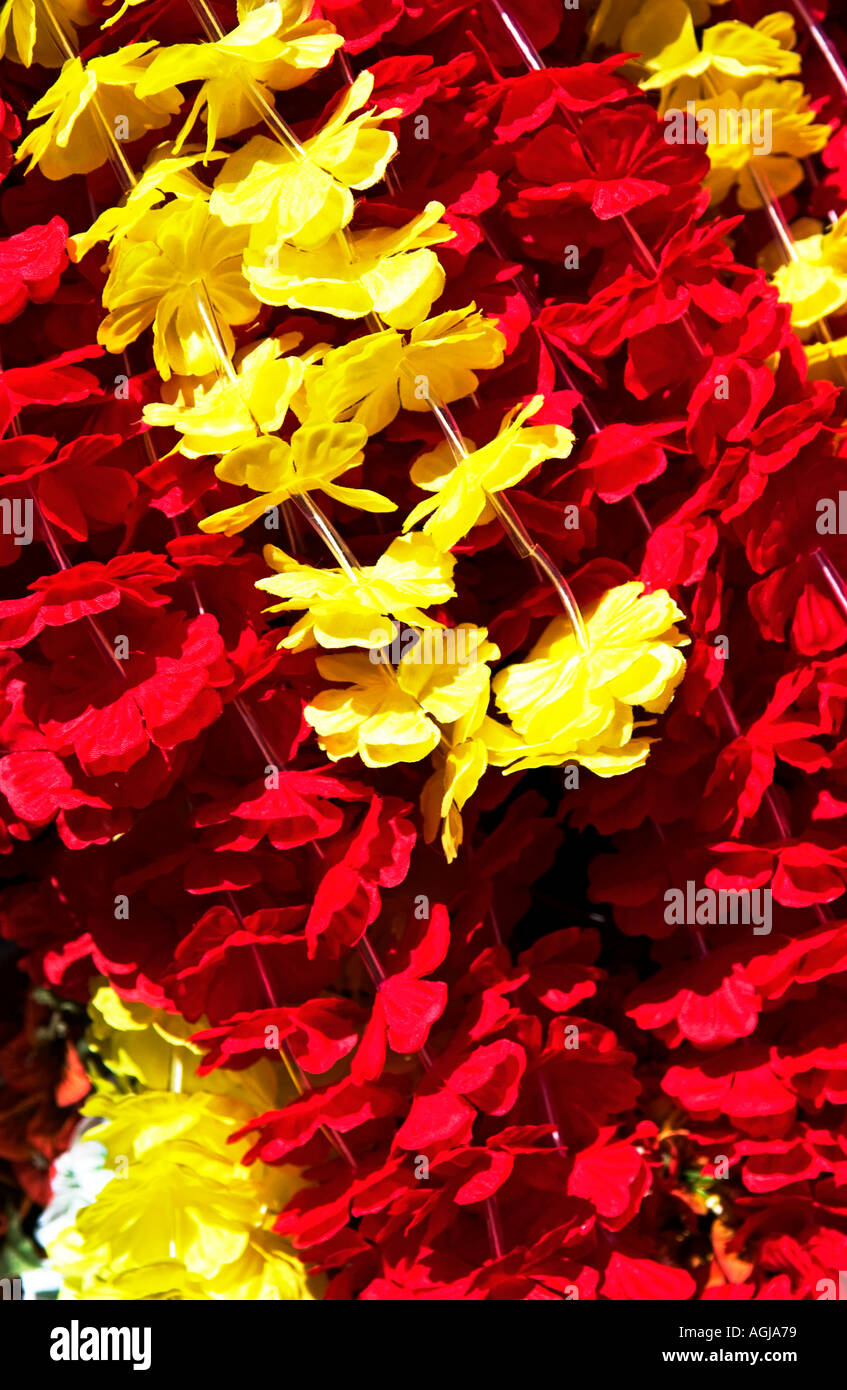 Flower lei background Stock Photo Alamy