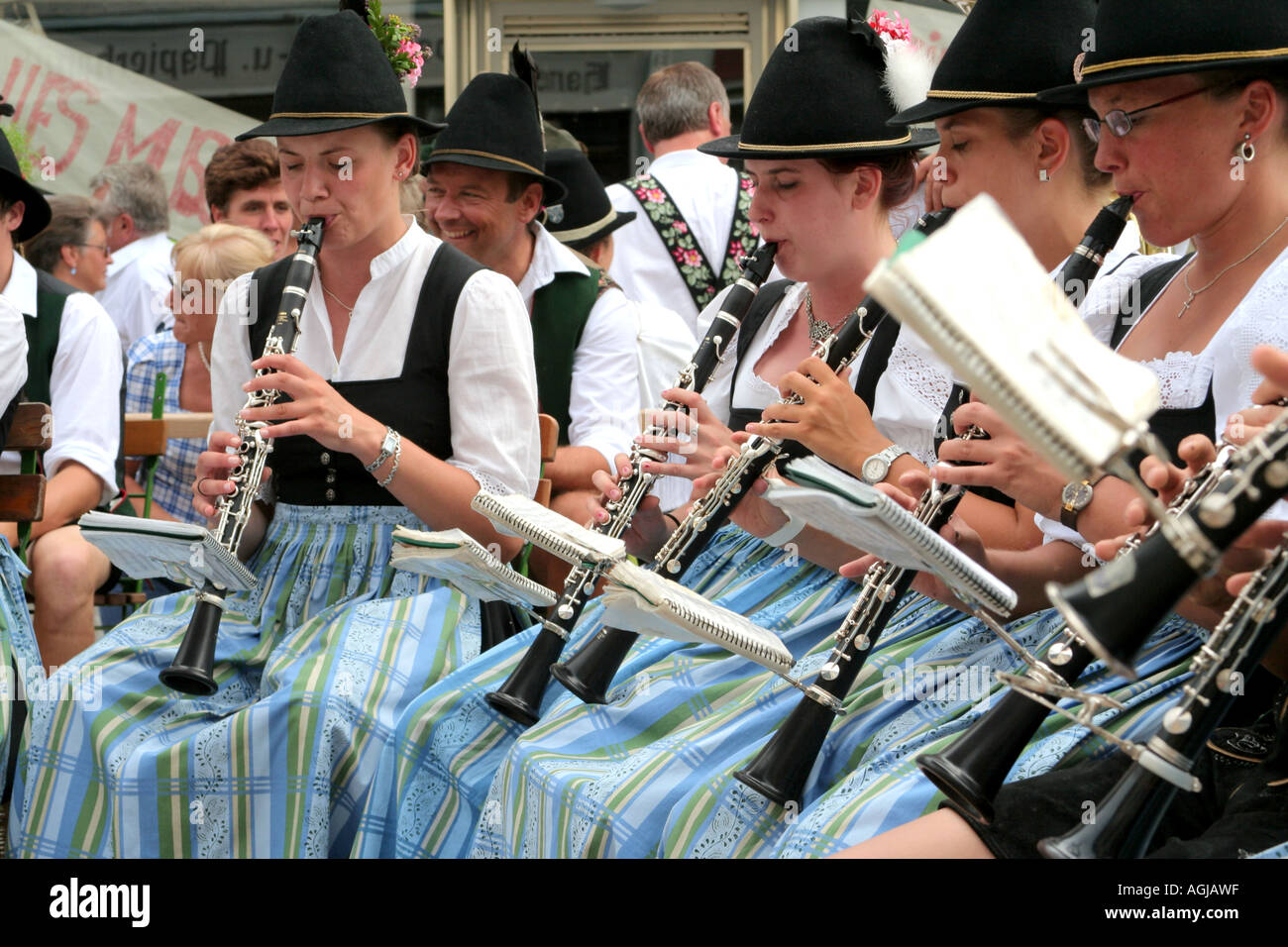 Player in a Bavarian Brass Band Bad Toelz Bavaria Germany