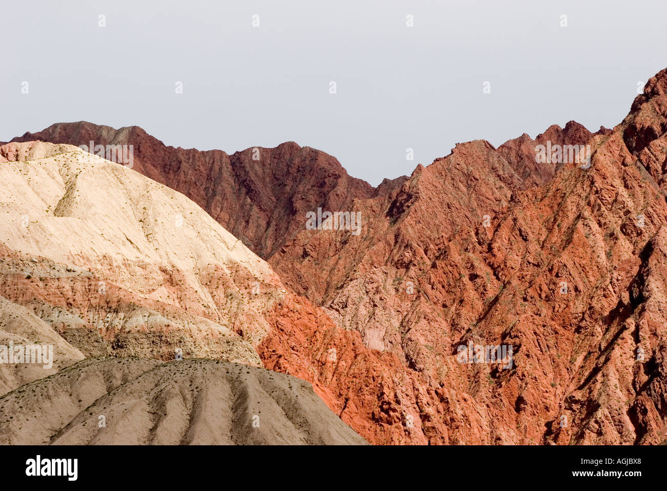 asia china view from karakorum highway to the pamir mountains at silkroad Stock Photo