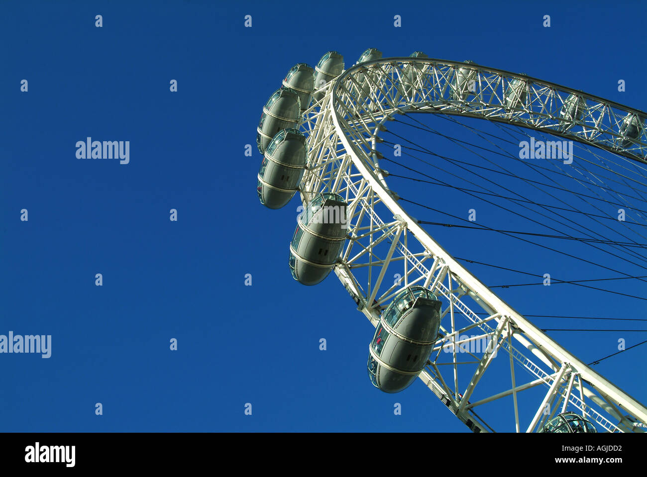 The London Eye built to commemorate the millennium London England UK  Stock Photo
