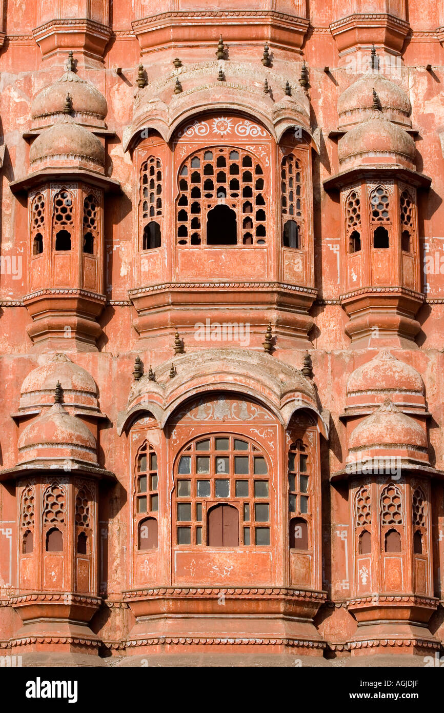 asia india palace of the winds in jaipur rajastha Stock Photo