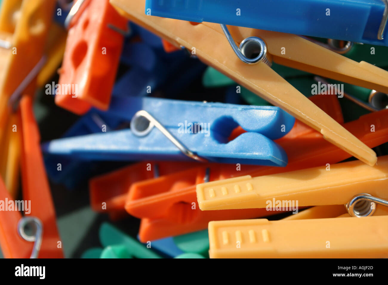 Colored pegs Stock Photo - Alamy