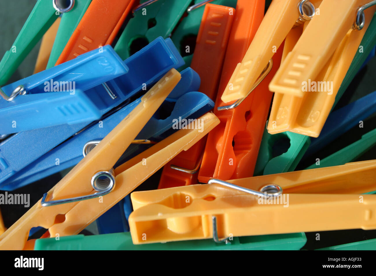 Colored pegs Stock Photo - Alamy