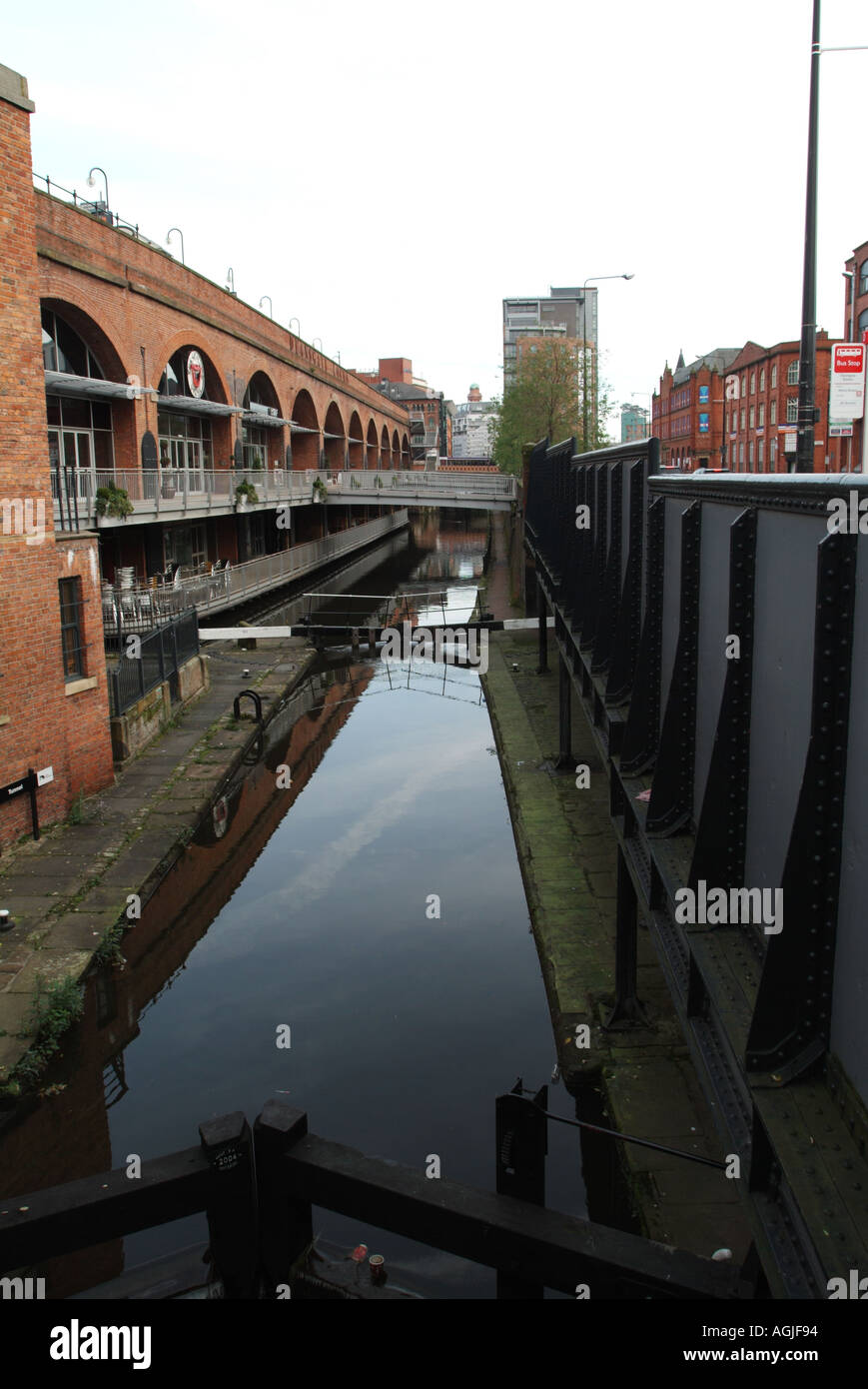 deansgate lock manchester uk Stock Photo Alamy