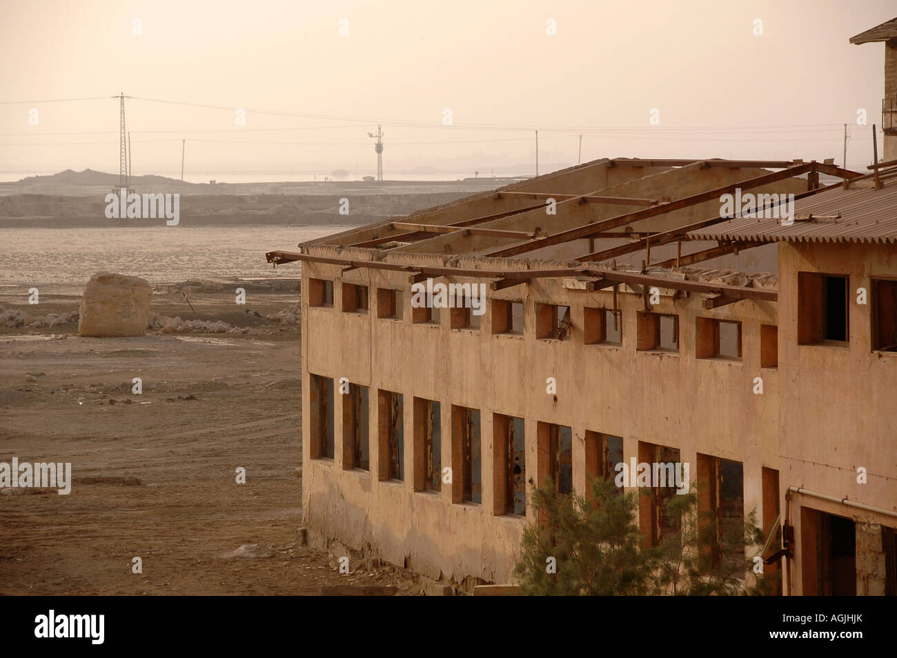 Israel Sdom The old Dead Sea Works factory and living quarters ...