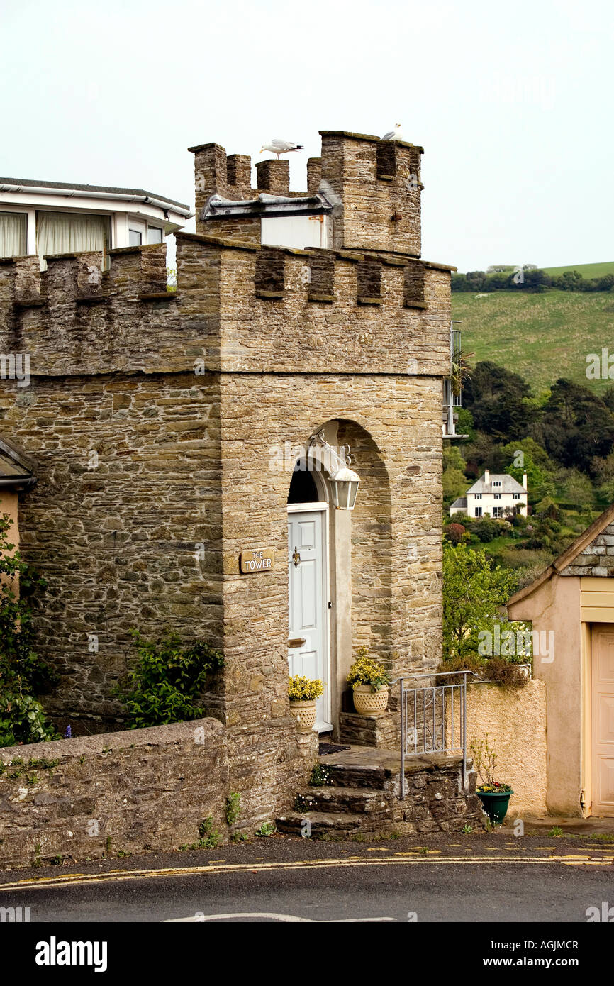 UK Devon Devon Road The Tower hilltop property Stock Photo Alamy