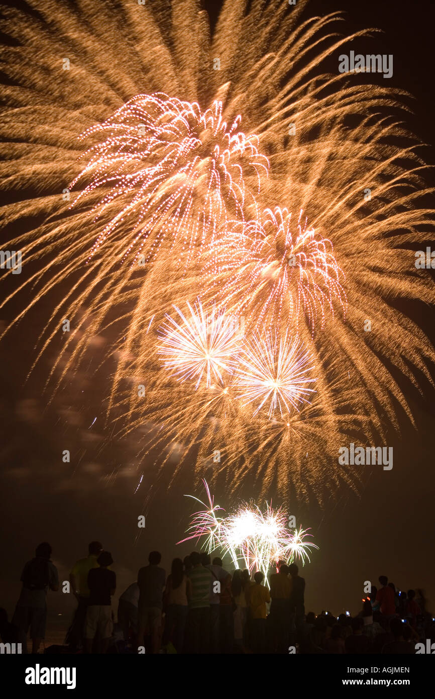 Fireworks at 2nd Pyrolympics Pasay City Philippines Stock Photo Alamy