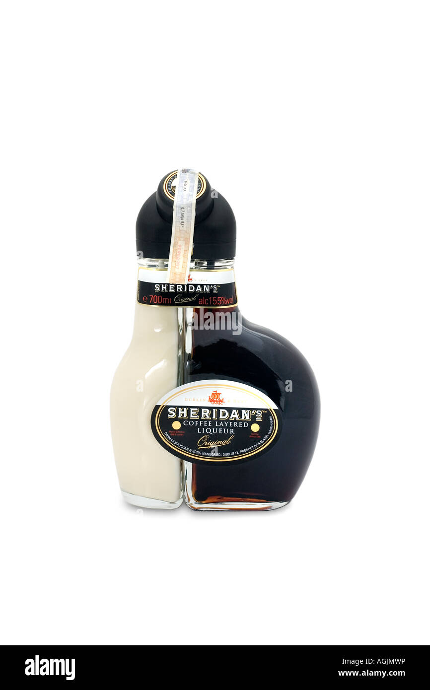Sheridan s coffee layered liqueur bottle alcohol Stock Photo