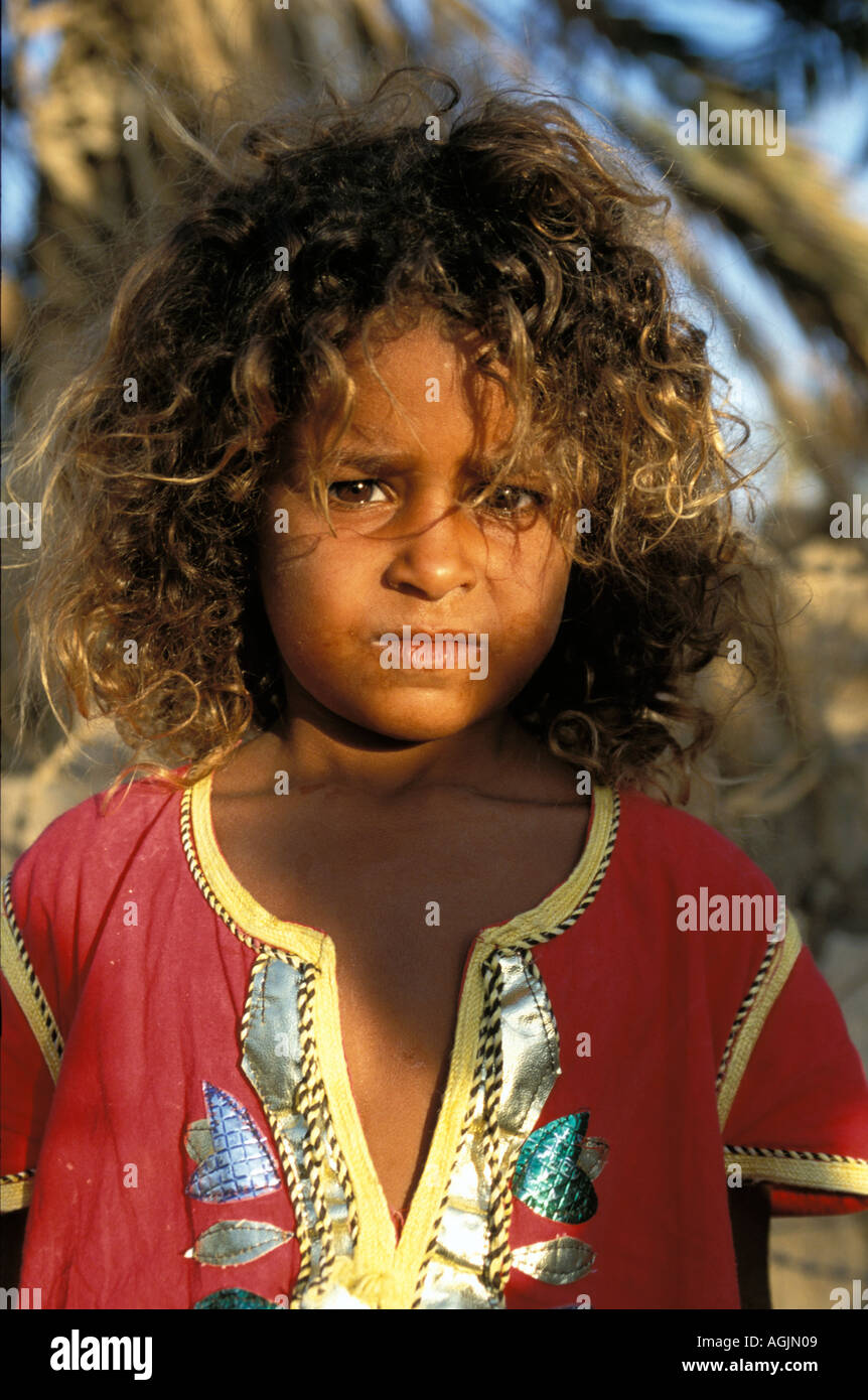 Sinai bedouin girl in Dahab Stock Photo