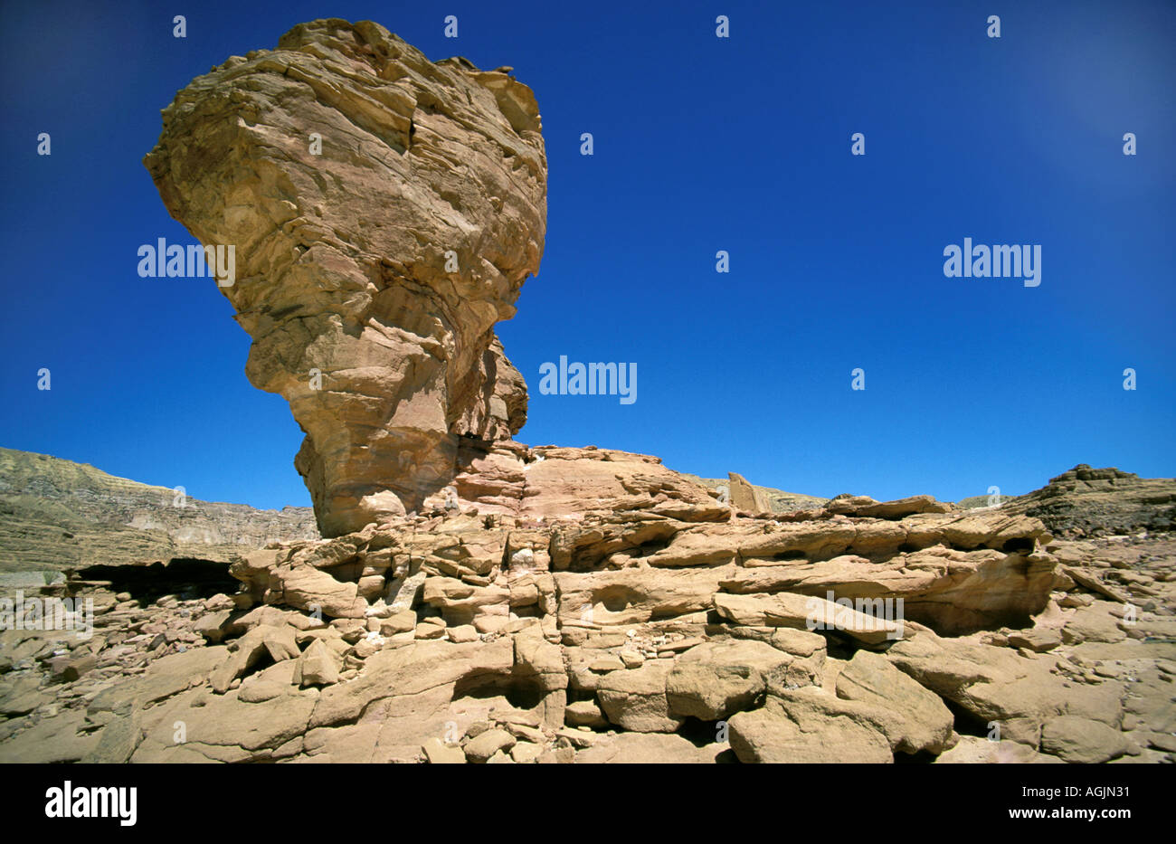 Sinai rock formation Stock Photo