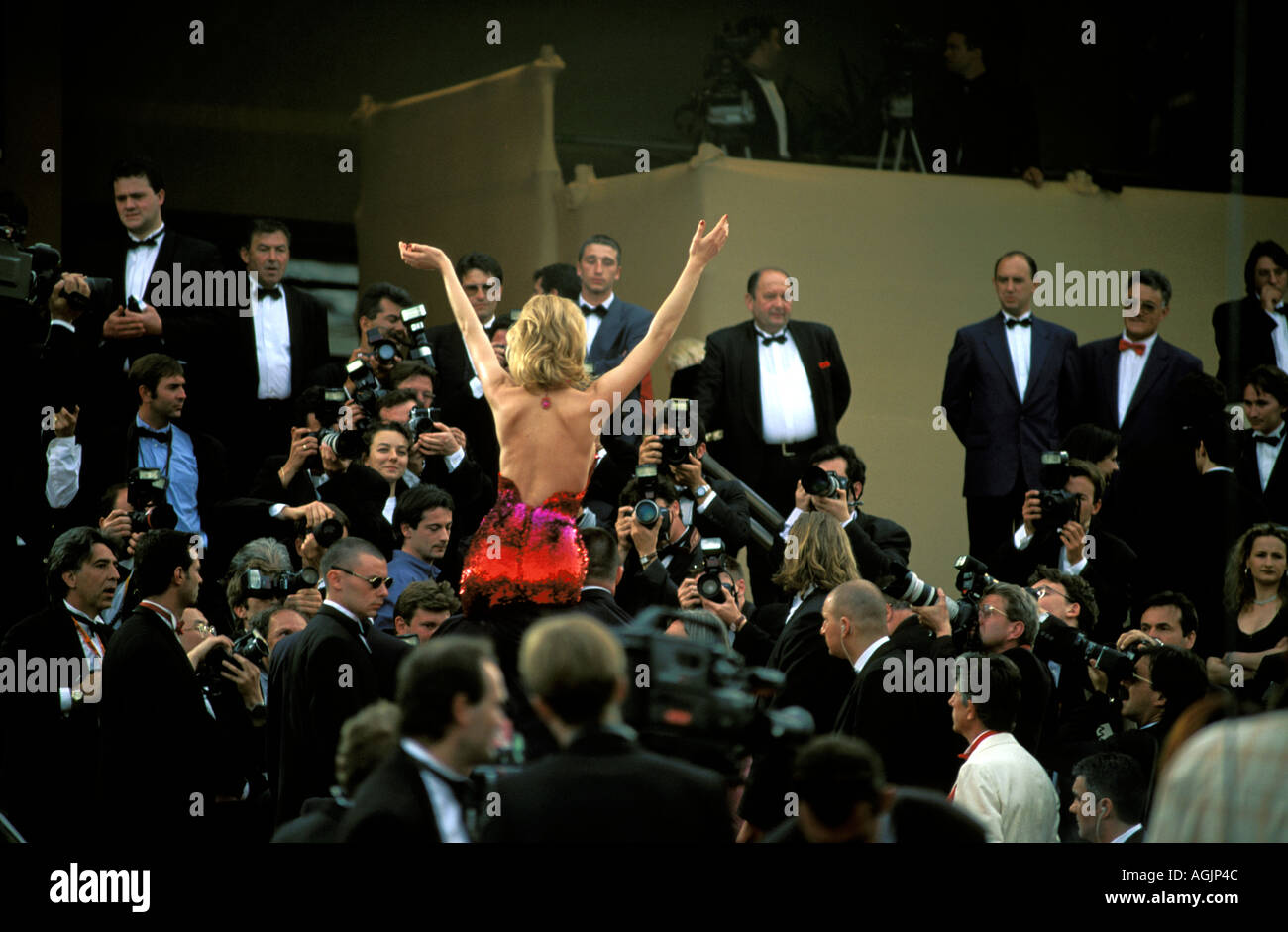 Cannes filmfestival the arrival of fotomodel Eva Herzigova Stock Photo