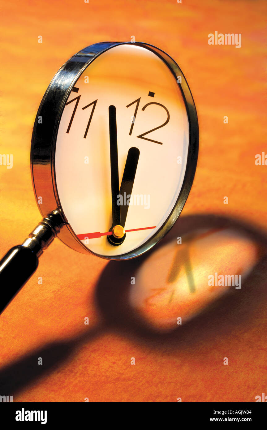 clock face near twelve 0 clock Stock Photo Alamy