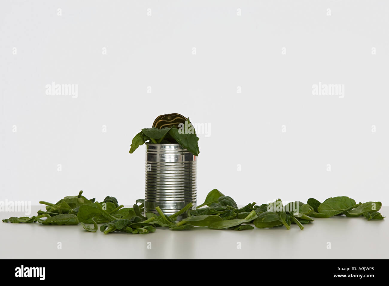 Spinach in a can Stock Photo Alamy