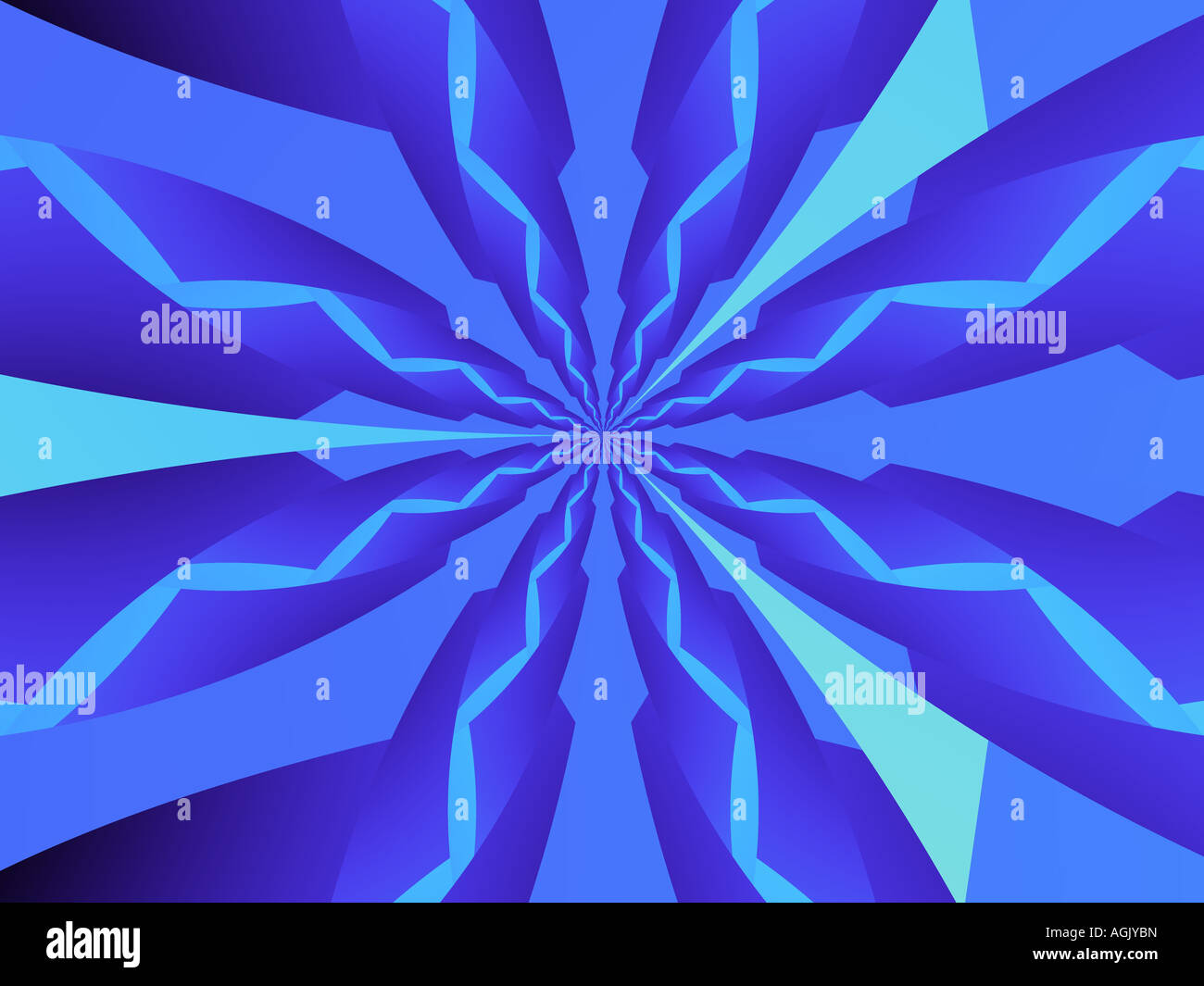 Abstract background with blue rays of energy Stock Photo - Alamy