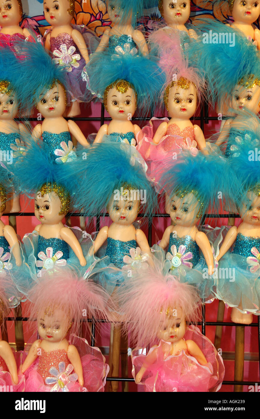 Kewpie dolls set up as prizes at agricultural show dsc 2268 Stock Photo